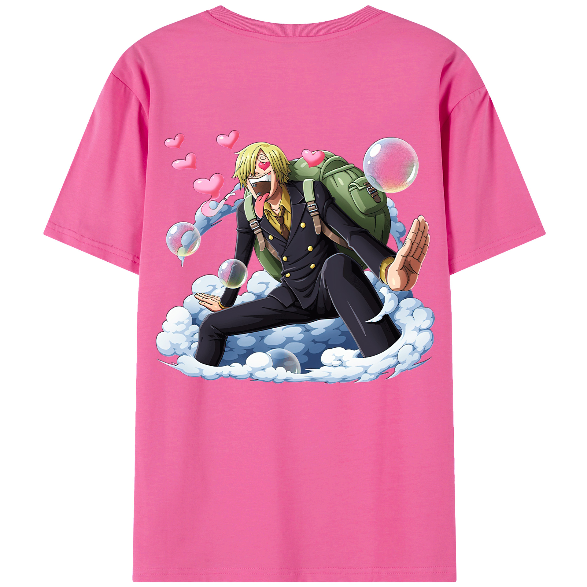 （画像用） ワンピース サンジ ONE PIECE Sanji レディース半袖Tシャツ(バックプリント)
